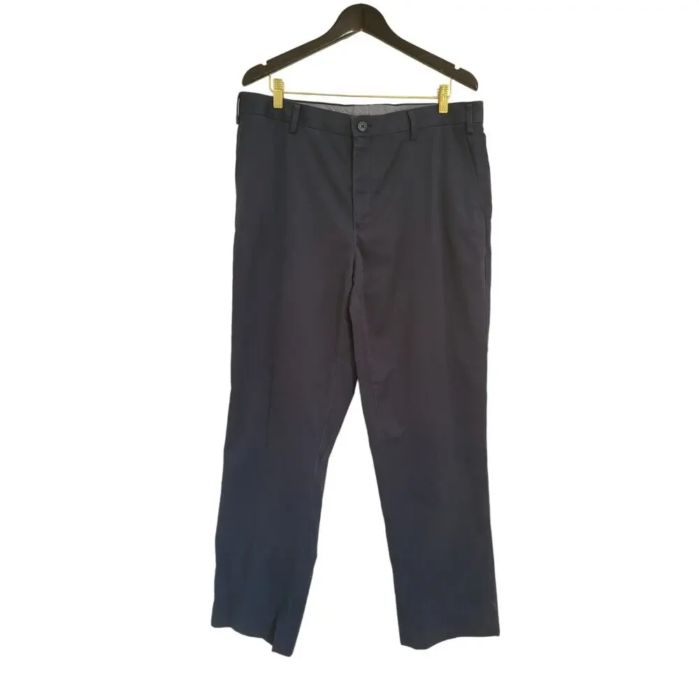 Hart Schaffner Marx Men's Navy Blue Suit Pants Sz 36x32